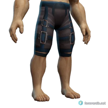 Rugged Leather Pants worn by a human male, rendered from the Forever client