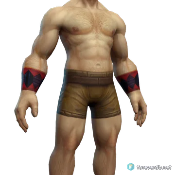 Magiskull Cuffs worn by a human male, rendered from the Forever client