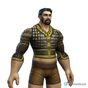 Archon Chestpiece worn by a human male, rendered from the Forever client