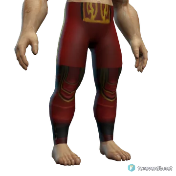 Cindercloth Pants worn by a human male, rendered from the Forever client