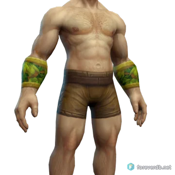 Firwillow Wristbands worn by a human male, rendered from the Forever client