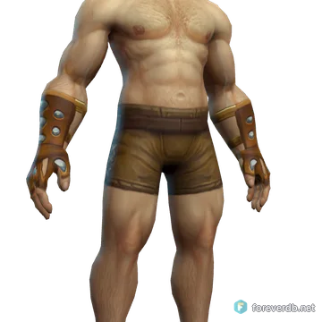 Gemmed Gloves worn by a human male, rendered from the Forever client
