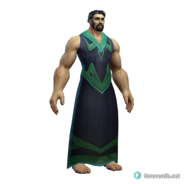 Spider Web Robe worn by a human male, rendered from the Forever client