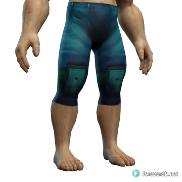 Warped Leather Pants worn by a human male, rendered from the Forever client