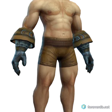 Jazeraint Gauntlets worn by a human male, rendered from the Forever client