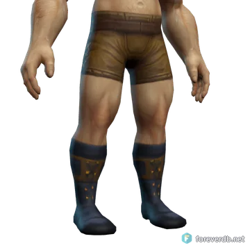 Snow Boots worn by a human male, rendered from the Forever client
