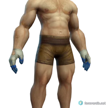 Sage's Gloves worn by a human male, rendered from the Forever client