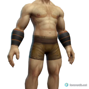 Mindthrust Bracers worn by a human male, rendered from the Forever client