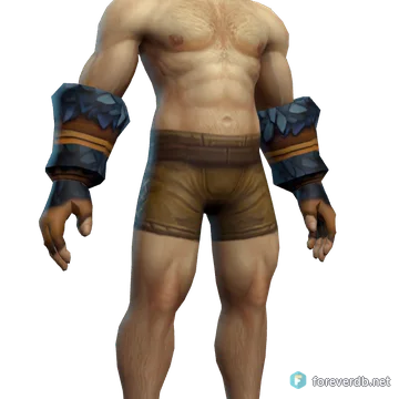 Raven's Claws worn by a human male, rendered from the Forever client