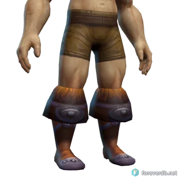 Lancer Boots worn by a human male, rendered from the Forever client