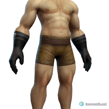 Ghoul Fingers worn by a human male, rendered from the Forever client