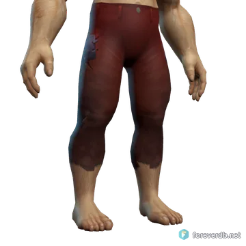Burnt Leather Breeches worn by a human male, rendered from the Forever client