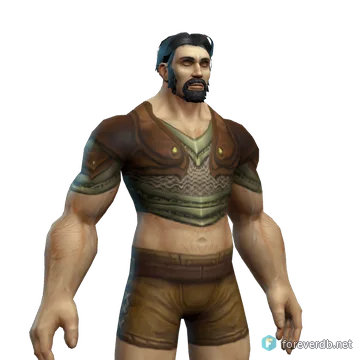 Veteran Armor worn by a human male, rendered from the Forever client
