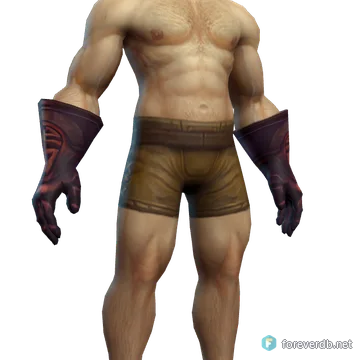 High Chief's Gauntlets worn by a human male, rendered from the Forever client