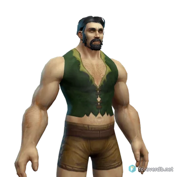 Nomad Tunic worn by a human male, rendered from the Forever client