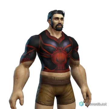 Ironhide Breastplate worn by a human male, rendered from the Forever client