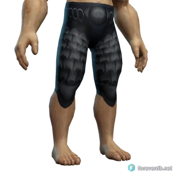 Ebonhold Leggings worn by a human male, rendered from the Forever client