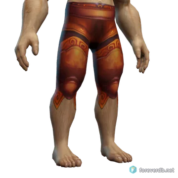 Engraved Leggings worn by a human male, rendered from the Forever client