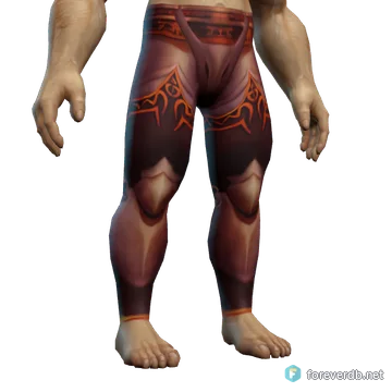 Commander's Leggings worn by a human male, rendered from the Forever client