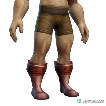Commander's Boots worn by a human male, rendered from the Forever client