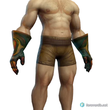Lofty Gauntlets worn by a human male, rendered from the Forever client