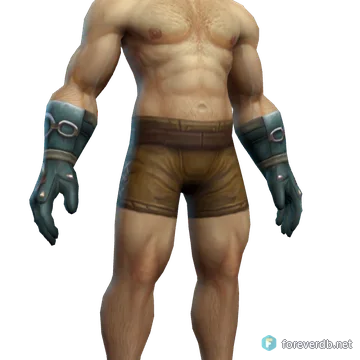 Engineering Gloves worn by a human male, rendered from the Forever client