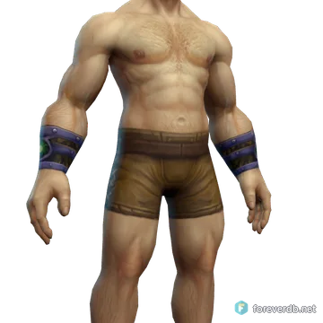 Gryphon Mail Bracelets worn by a human male, rendered from the Forever client