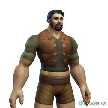 Canvas Vest worn by a human male, rendered from the Forever client