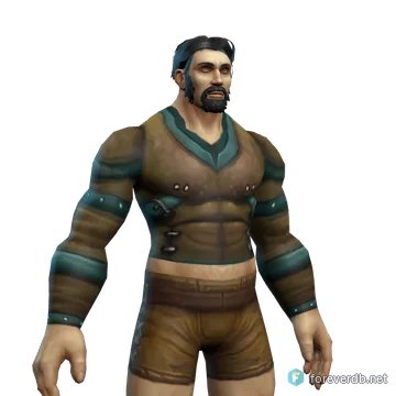 Rigid Tunic worn by a human male, rendered from the Forever client