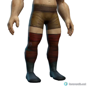 Russet Boots worn by a human male, rendered from the Forever client