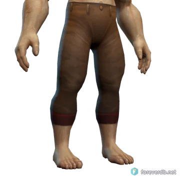 Brown Linen Pants worn by a human male, rendered from the Forever client