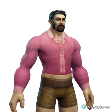 Pink Mageweave Shirt worn by a human male, rendered from the Forever client