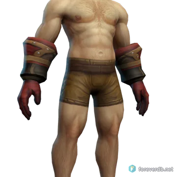 Swashbuckler's Gloves worn by a human male, rendered from the Forever client