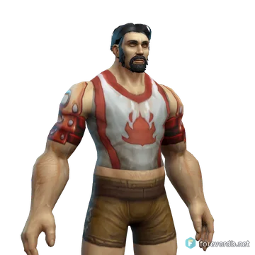 Scarlet Chestpiece worn by a human male, rendered from the Forever client
