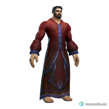 Beguiler Robes worn by a human male, rendered from the Forever client