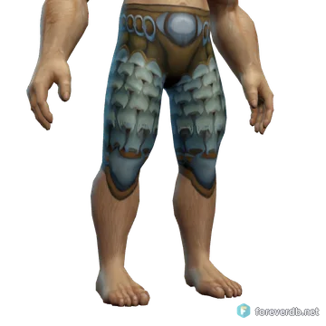 Crusader's Leggings worn by a human male, rendered from the Forever client