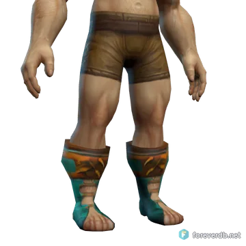 Boots of the Maharishi worn by a human male, rendered from the Forever client