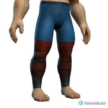 Pious Legwraps worn by a human male, rendered from the Forever client
