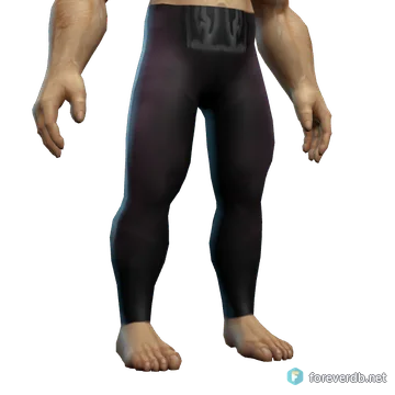 Sentinel's Silk Leggings worn by a human male, rendered from the Forever client