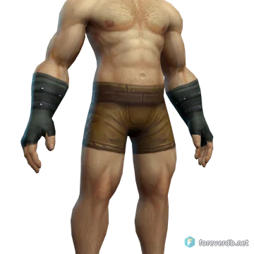 Pilferer's Gloves worn by a human male, rendered from the Forever client