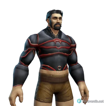 Dark Iron Plate worn by a human male, rendered from the Forever client