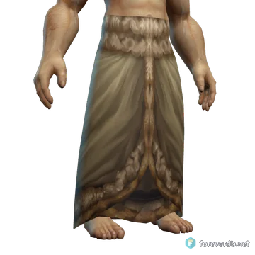 Earthborn Kilt worn by a human male, rendered from the Forever client