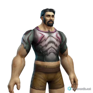 Saltstone Surcoat worn by a human male, rendered from the Forever client