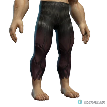 Rough Leather Pants worn by a human male, rendered from the Forever client
