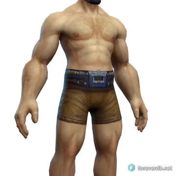 Peerless Belt worn by a human male, rendered from the Forever client