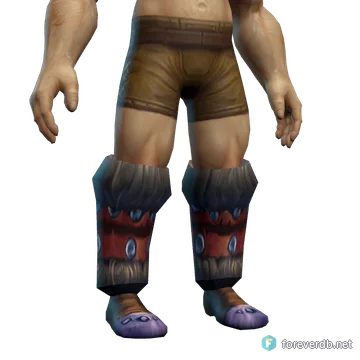 Peerless Boots worn by a human male, rendered from the Forever client