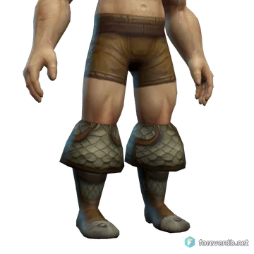 Mail Combat Boots worn by a human male, rendered from the Forever client