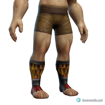 Grunt's AnkleWraps worn by a human male, rendered from the Forever client