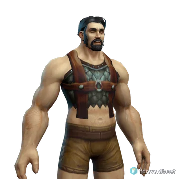 Charger's Armor worn by a human male, rendered from the Forever client