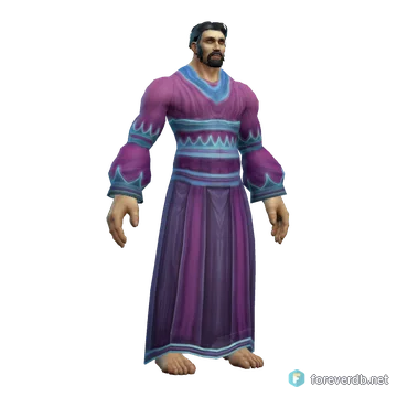 Manaweave Robe worn by a human male, rendered from the Forever client